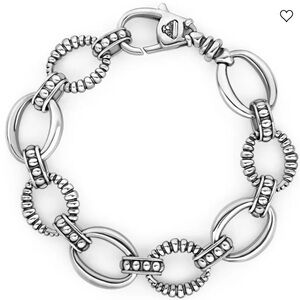 LAGOS - SIGNATURE CAVIAR - Oval Fluted Link Bracelet